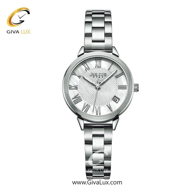 ساعت مچی اورجینال جولیوس زنانه نقره ای | نقره ای | نقره ای | کد رفرنس JS-015A