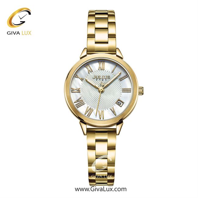 ساعت مچی اورجینال جولیوس زنانه طلایی | طلایی | نقره ای | کد رفرنس JS-015B