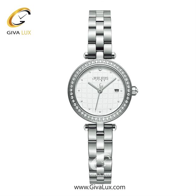 ساعت مچی اورجینال جولیوس زنانه نقره ای | نقره ای | سفید | کد رفرنس JS-049A