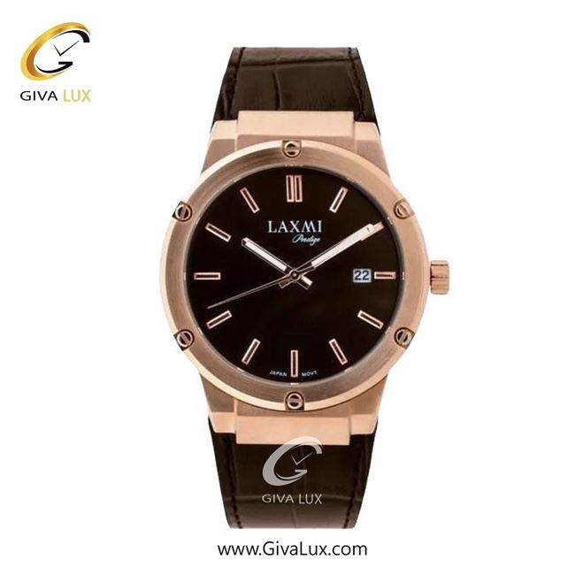 ساعت مچی اورجینال زنانه لاکسمی رزگلد | قهوه ای| قهوه ای| کد رفرنس 8126-2L