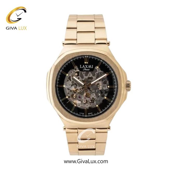 ساعت مچی اورجینال زنانه لاکسمی طلایی | طلایی| مشکی| کد رفرنس 8150-5L