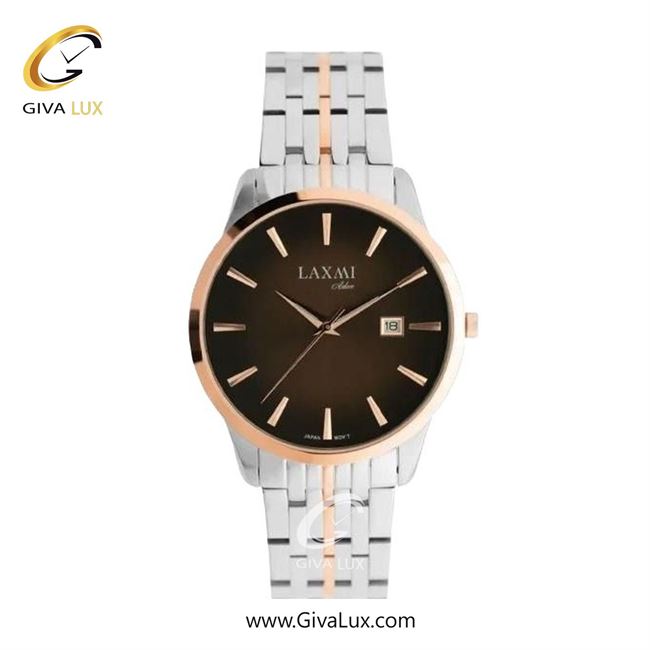 ساعت مچی اورجینال زنانه لاکسمی رزگلد | نقره ای-رزگلد| قهوه ای| کد رفرنس 8541-6L