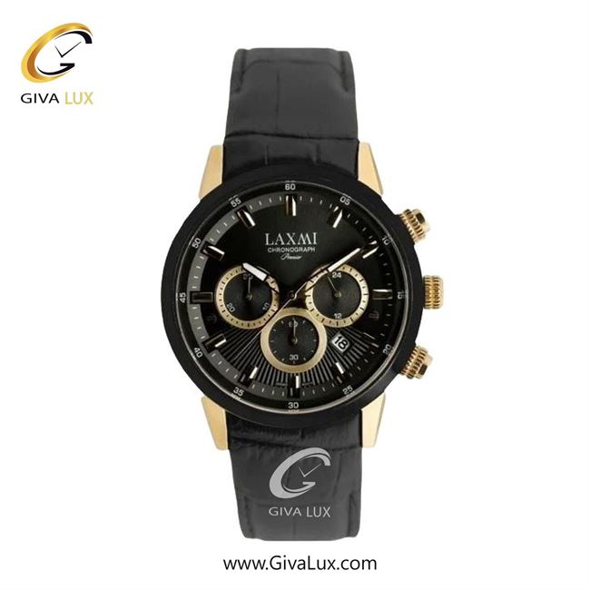 ساعت مچی اورجینال زنانه لاکسمی سه موتوره کرنوگراف طلایی-مشکی | مشکی| مشکی| کد رفرنس 8546-17L