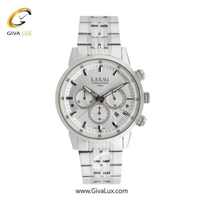 ساعت مچی اورجینال زنانه لاکسمی سه موتوره کرنوگراف نقره ای | نقره ای| نقره ای| کد رفرنس 8546-3L