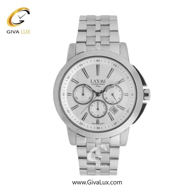 ساعت مچی اورجینال زنانه لاکسمی سه موتوره کرنوگراف نقره ای | نقره ای| نقره ای| کد رفرنس 8552-4L