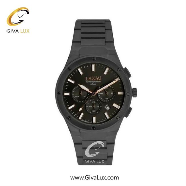 ساعت مچی اورجینال زنانه لاکسمی سه موتوره کرنوگراف مشکی | مشکی| مشکی| کد رفرنس 8568-3L