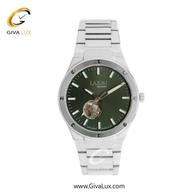 ساعت مچی اورجینال زنانه لاکسمی نقره ای | نقره ای| سبز یشمی تیره| کد رفرنس 8569-3L