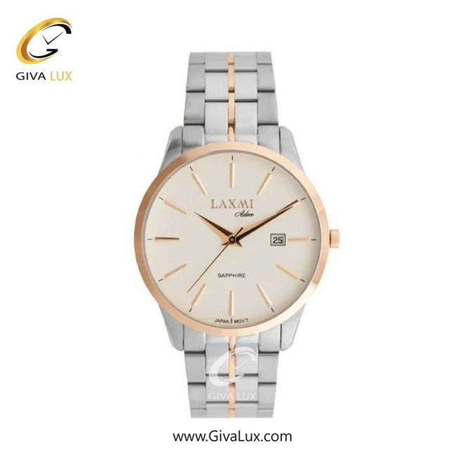 ساعت مچی اورجینال زنانه لاکسمی رزگلد | رزگلد-نقره ای| سفید| کد رفرنس 8572-1L