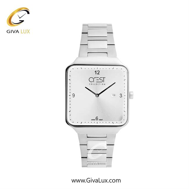 ساعت مچی اورجینال زنانه کرست نقره ای | نقره ای| نقره ای| کد رفرنس Crest 9053-1