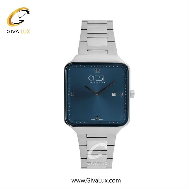 ساعت مچی اورجینال زنانه کرست نقره ای | نقره ای| سرمه ای| کد رفرنس Crest 9053-5