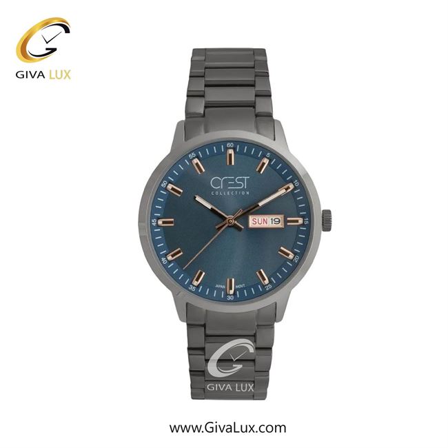 ساعت مچی اورجینال زنانه کرست تیتانیوم | تیتانیوم(زغالی)| سرمه ای| کد رفرنس Crest 9055-6