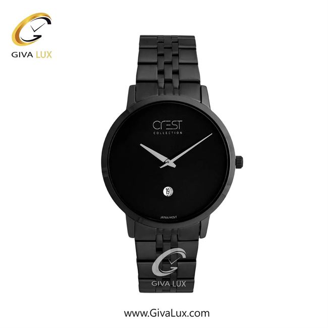 ساعت مچی اورجینال زنانه کرست مشکی | مشکی| مشکی| کد رفرنس Crest 9077-5