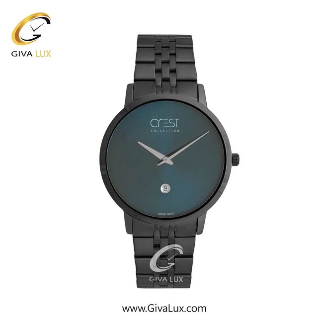 ساعت مچی اورجینال زنانه کرست تیتانیوم | تیتانیوم(زغالی)| سرمه ای| کد رفرنس Crest 9077-6