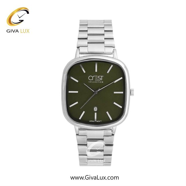 ساعت مچی اورجینال زنانه کرست نقره ای | نقره ای| زیتونی| کد رفرنس Crest 9079-4