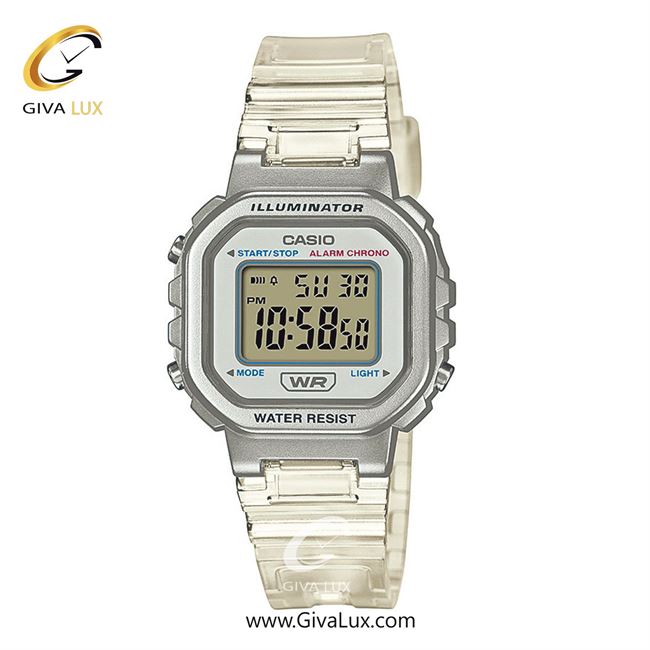 ساعت مچی اورجینال یونیسکس-زنانه-مردانه کاسیو Casio نقره ای | شیری| نقره ای| کد رفرنس LA-20WHS-7ADF