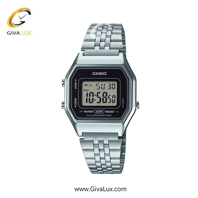 ساعت مچی اورجینال زنانه کاسیو Casio نقره ای | نقره ای| مشکی| کد رفرنس LA680WA-1D