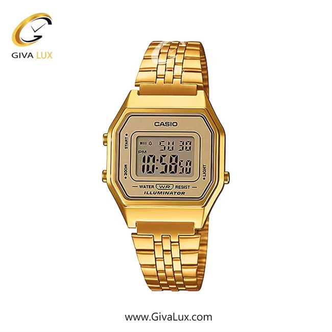 ساعت مچی اورجینال زنانه کاسیو Casio طلایی | طلایی| طلایی| کد رفرنس LA680WGA-9D