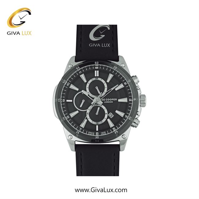 ساعت مچی اورجینال لی کوپر مردانه سه موتوره کرنوگراف نقره ای | مشکی | مشکی | کد رفرنس LC07489.451