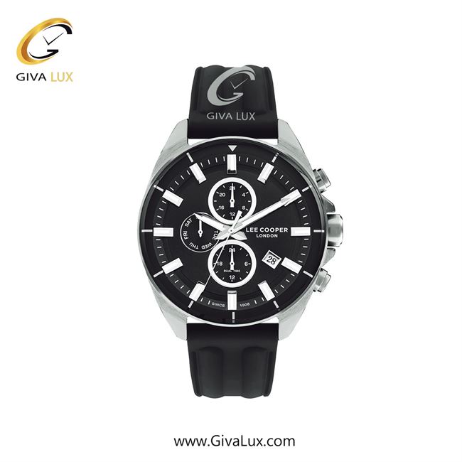 ساعت مچی اورجینال لی کوپر مردانه سه موتوره کرنوگراف نقره ای | مشکی | مشکی | کد رفرنس LC07881.351