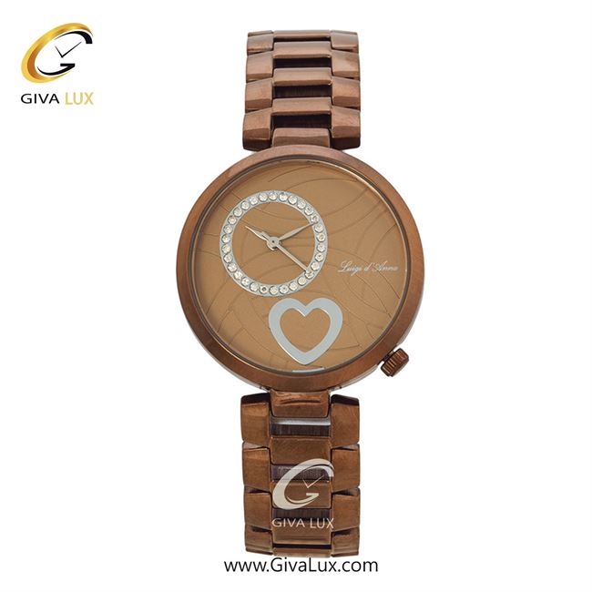 ساعت مچی اورجینال LdA زنانه رزگلد | رزگلد | گلدار/طرحدار-رزگلد | کد رفرنس 2261