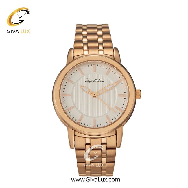 ساعت مچی اورجینال LdA زنانه رزگلد | رزگلد | سفید | کد رفرنس 2307