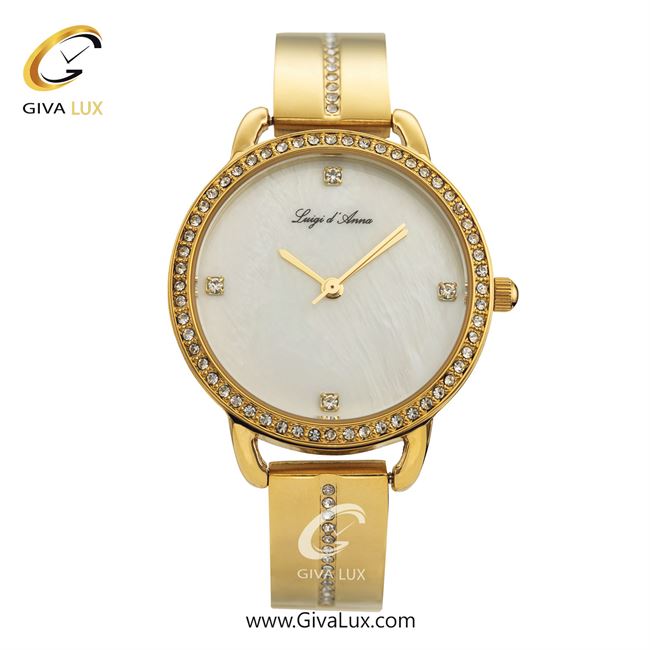 ساعت مچی اورجینال LdA زنانه طلایی | طلایی | سفید صدفی | کد رفرنس 2311