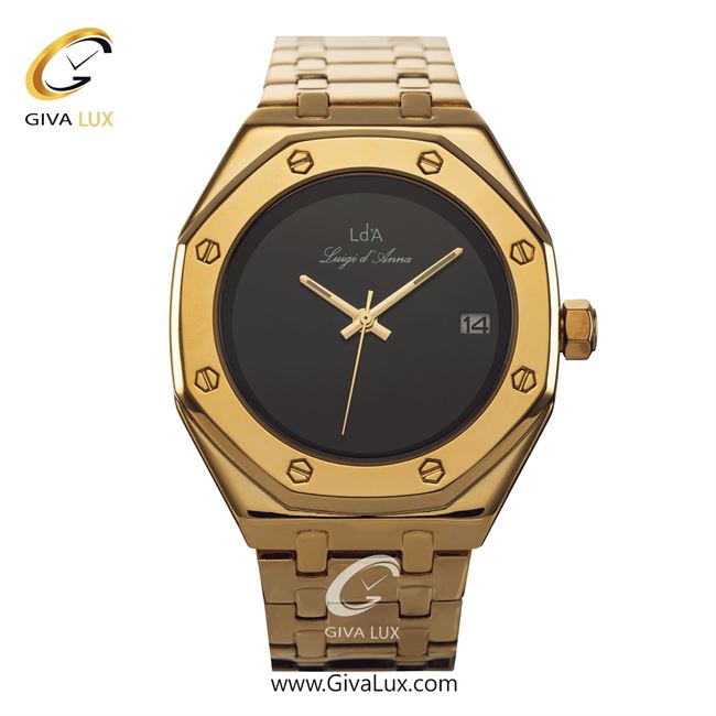 ساعت مچی اورجینال LdA مردانه طلایی | طلایی | مشکی | کد رفرنس 2332