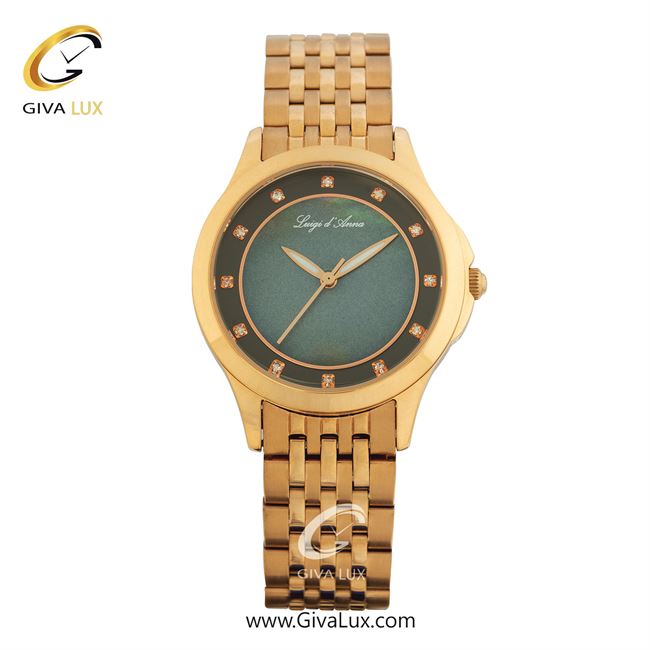 ساعت مچی اورجینال LdA زنانه طلایی | طلایی | سبز | کد رفرنس 2348