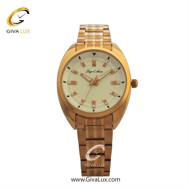 ساعت مچی اورجینال LdA زنانه رزگلد | رزگلد | سفید صدفی | کد رفرنس 2402