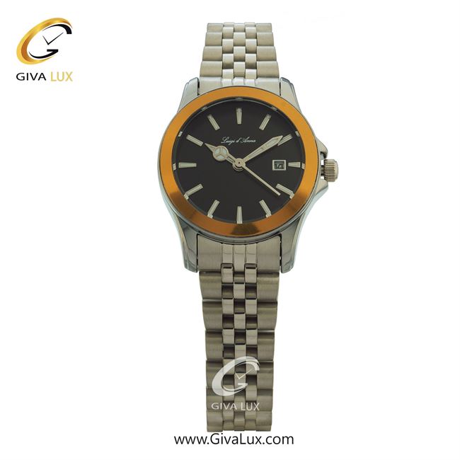 ساعت مچی اورجینال LdA زنانه طلایی-نقره ای | نقره ای | مشکی | کد رفرنس 2426