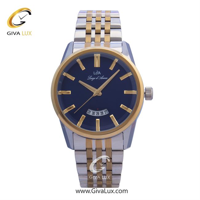 ساعت مچی اورجینال LdA مردانه نقره ای-طلایی | طلایی-نقره ای | سرمه ای | کد رفرنس 2450