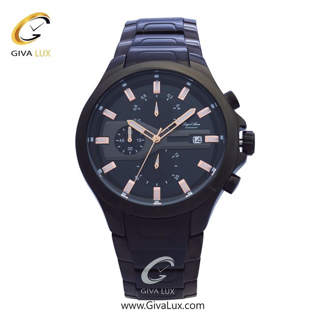 ساعت مچی اورجینال LdA مردانه سه موتوره کرنوگراف مشکی | مشکی | مشکی | کد رفرنس 2457