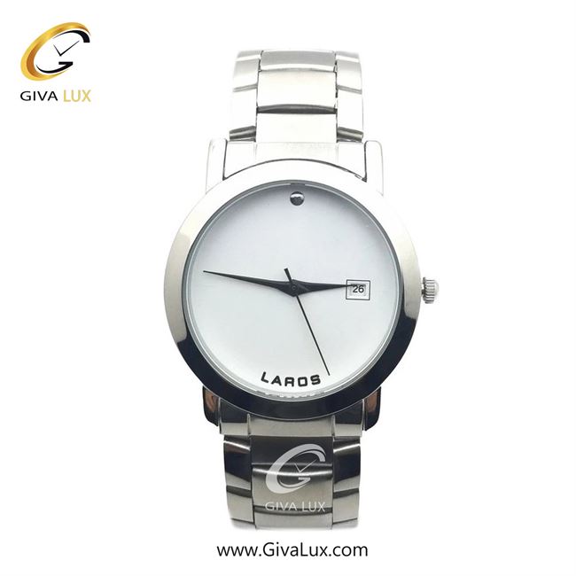 ساعت مچی اورجینال مردانه لاروس  نقره ای | نقره ای| سفید| کد رفرنس LM-N609-White