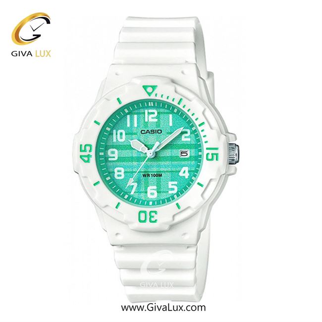 ساعت مچی اورجینال زنانه کاسیو Casio سفید | سفید| سبز| کد رفرنس LRW-200H-3CVDF