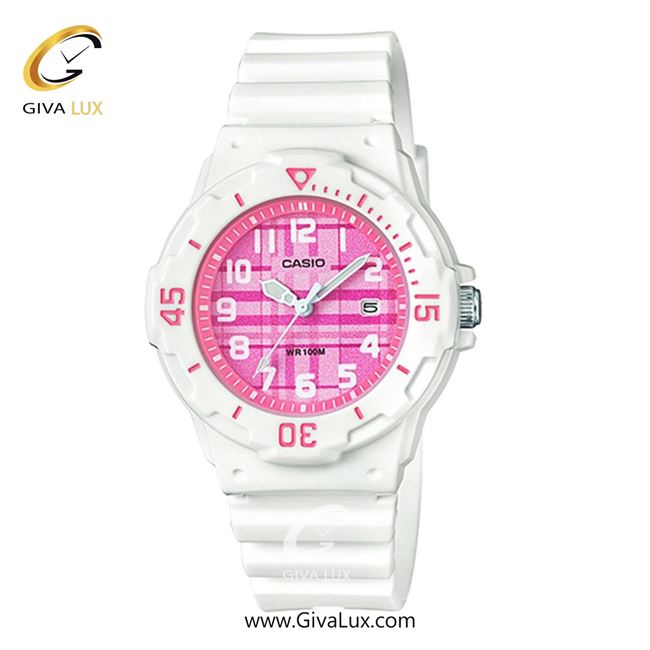 ساعت مچی اورجینال زنانه کاسیو Casio سفید | سفید| صورتی| کد رفرنس LRW-200H-4CVDF