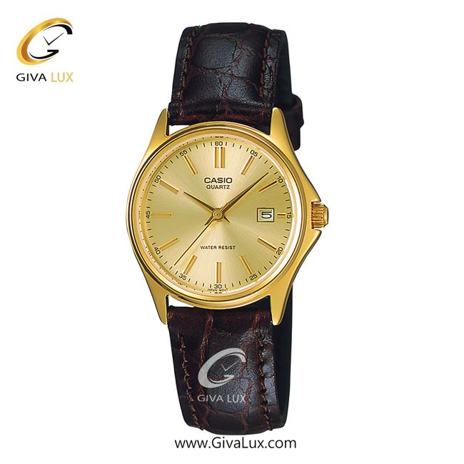 ساعت مچی اورجینال زنانه کاسیو Casio طلایی | قهوه ای| طلایی| کد رفرنس LTP-1183E-7ADF