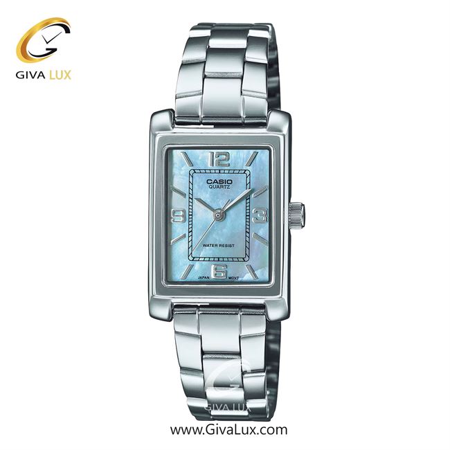ساعت مچی اورجینال زنانه کاسیو Casio نقره ای | نقره ای| هفت رنگ-آبی| کد رفرنس LTP-1234DS-2ADF