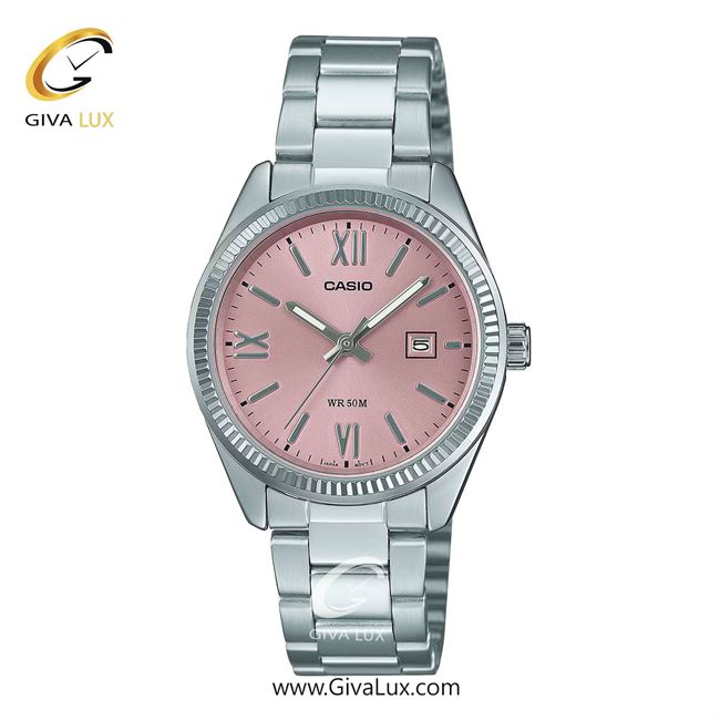 ساعت مچی اورجینال زنانه کاسیو Casio نقره ای | نقره ای| صورتی| کد رفرنس LTP-1302DD-4A1VDF