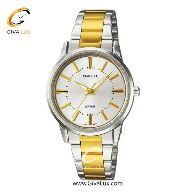 ساعت مچی اورجینال زنانه کاسیو Casio نقره ای | طلایی-نقره ای| نقره ای| کد رفرنس LTP-1303SG-7A