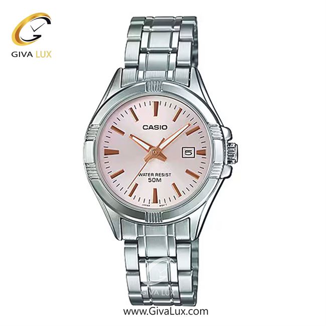 ساعت مچی اورجینال زنانه کاسیو Casio نقره ای | نقره ای| صورتی| کد رفرنس LTP-1308D-4AVDF