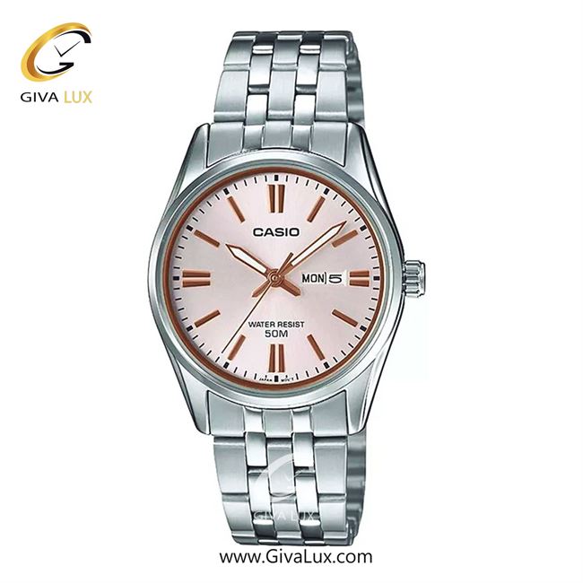 ساعت مچی اورجینال زنانه کاسیو Casio نقره ای | نقره ای| صورتی| کد رفرنس LTP-1335D-4AVDF
