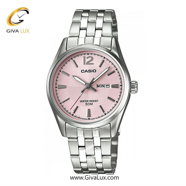 ساعت مچی اورجینال زنانه کاسیو Casio نقره ای | نقره ای| صورتی| کد رفرنس LTP-1335D-5AVDF