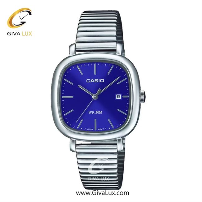 ساعت مچی اورجینال زنانه کاسیو Casio نقره ای | نقره ای| آبی کاربنی| کد رفرنس LTP-B166D-2AVDF