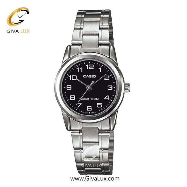 ساعت مچی اورجینال زنانه کاسیو Casio نقره ای | نقره ای| مشکی| کد رفرنس LTP-V001D-1BUDF
