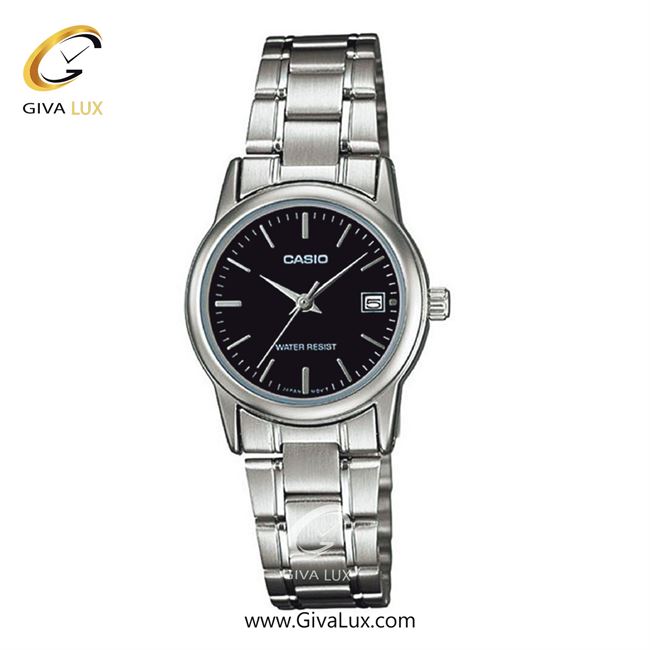 ساعت مچی اورجینال زنانه کاسیو Casio نقره ای | نقره ای| مشکی| کد رفرنس LTP-V002D-1AUDF