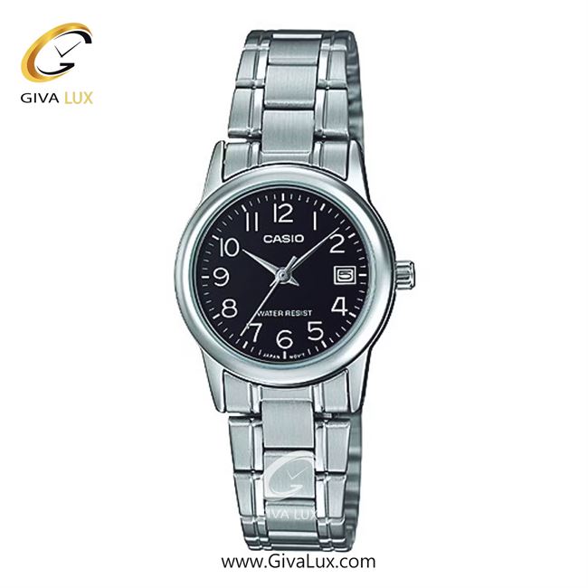 ساعت مچی اورجینال زنانه کاسیو Casio نقره ای | نقره ای| مشکی| کد رفرنس LTP-V002D-1BUDF