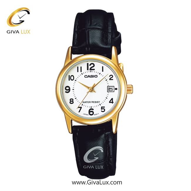 ساعت مچی اورجینال زنانه کاسیو Casio طلایی | مشکی| سفید| کد رفرنس LTP-V002GL-7BUDF
