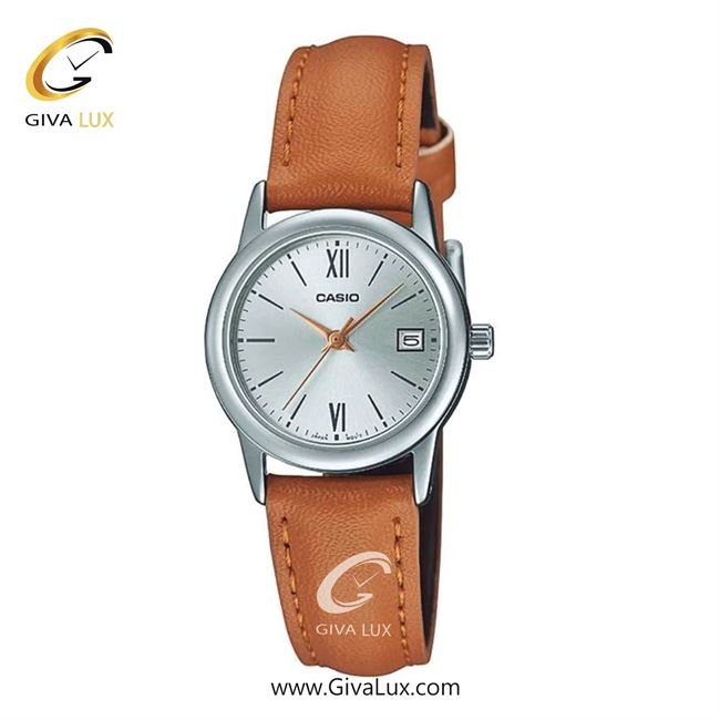 ساعت مچی اورجینال زنانه کاسیو Casio نقره ای | عسلی| نقره ای| کد رفرنس LTP-V002L-7B3UDF