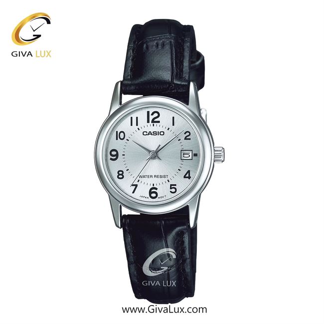 ساعت مچی اورجینال زنانه کاسیو Casio نقره ای | مشکی| نقره ای| کد رفرنس LTP-V002L-7BUDF