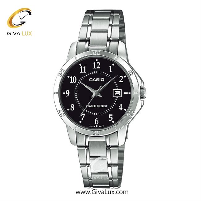 ساعت مچی اورجینال زنانه کاسیو Casio نقره ای | نقره ای| مشکی| کد رفرنس LTP-V004D-1BUDF
